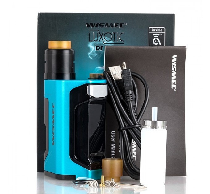 Стартовый набор Wismec Luxotic DF Box 200W TC Kit with Guillotine V2 Blue