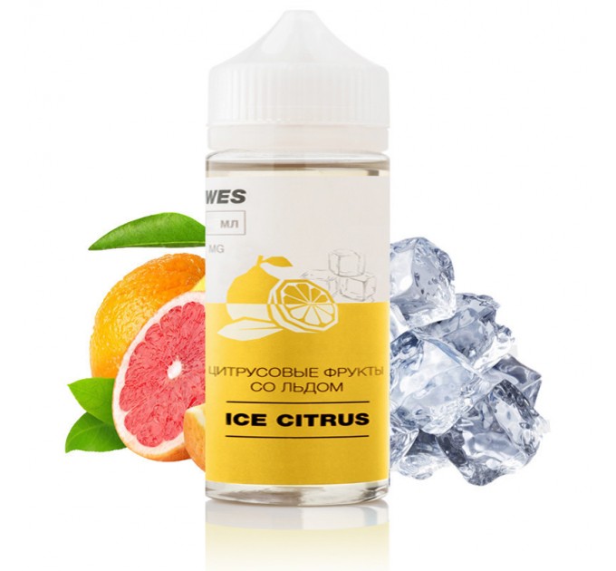 Рідина для електронних сигарет WES Ice Citrus 6 мг 100 мл (Цитрусові фрукти з льодом)