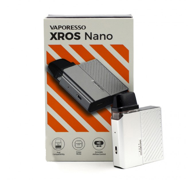 Под-система Vaporesso XROS Nano Pod system 1000mah Original Kit (Silver)