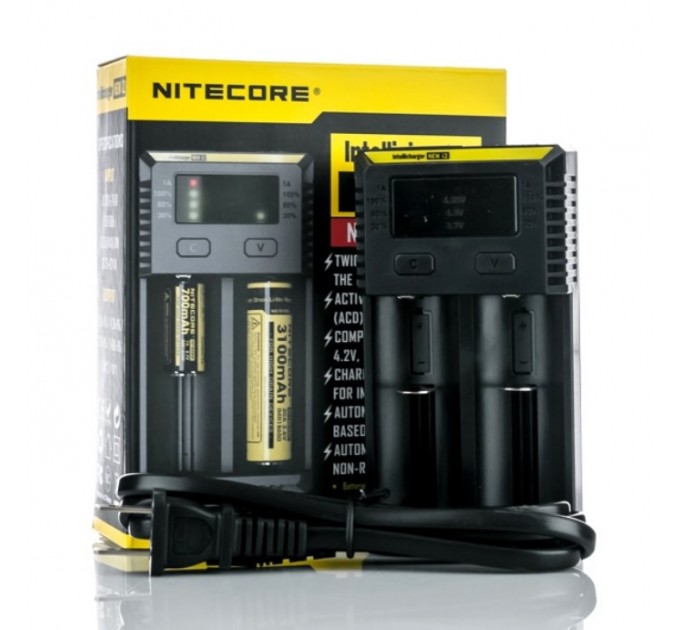 Зарядний пристрій Nitecore Intellicharger I2 NEW Original на два акумулятори