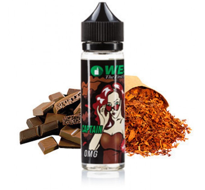 Жидкость для электронных сигарет WES Сaptain 1 мг 60 мл (Табак с шоколадом)