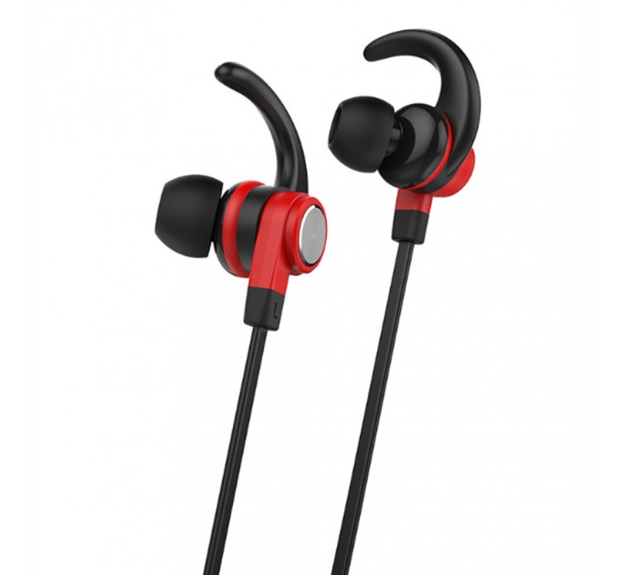 Бездротові Bluetooth навушники Celebrat A7 Black Red