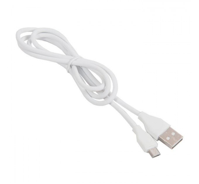 Kабель для зарядки USB - microUSB 1.0 м (White) 