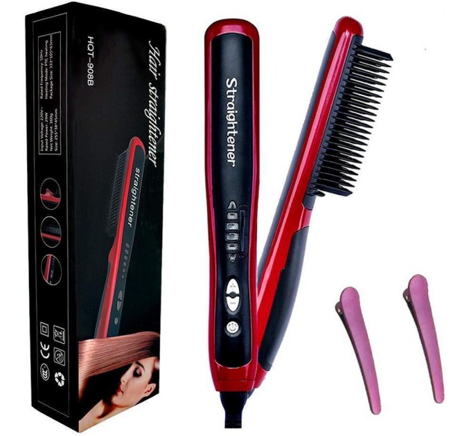 Расческа-выпрямитель Straight Hair Comb 266 (Red) 
