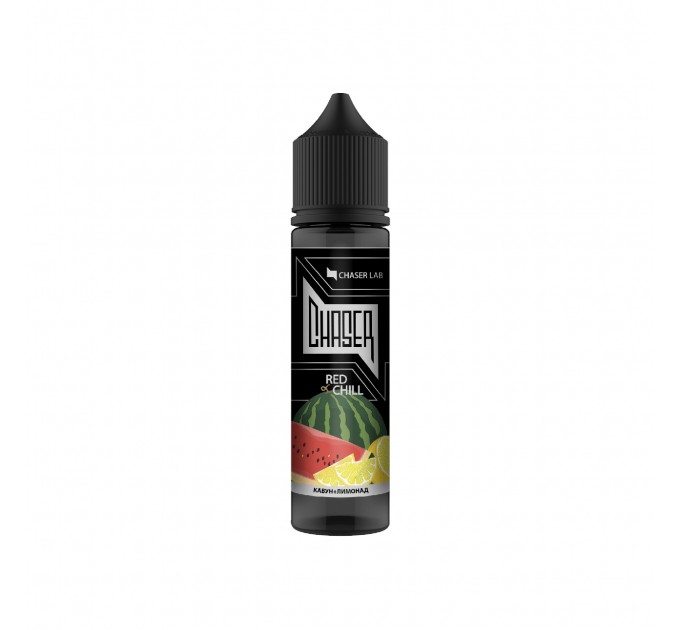 Жидкость для электронных сигарет CHASER Black Organic RED CHILL 60 мл 0 мг (Лимонад со вкусом арбуза)