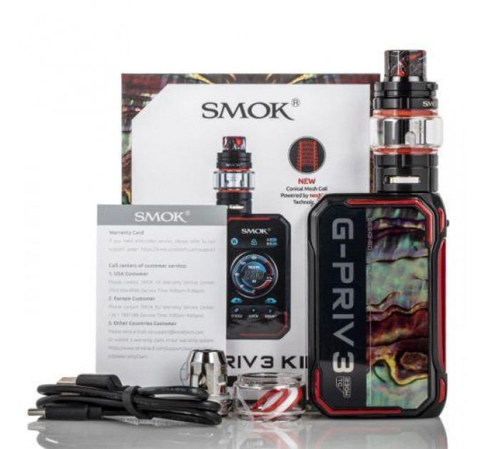 Електронна сигарета Smok G-PRIV 3 230W Touch Screen with TFV16 Lite Original Kit (Black)