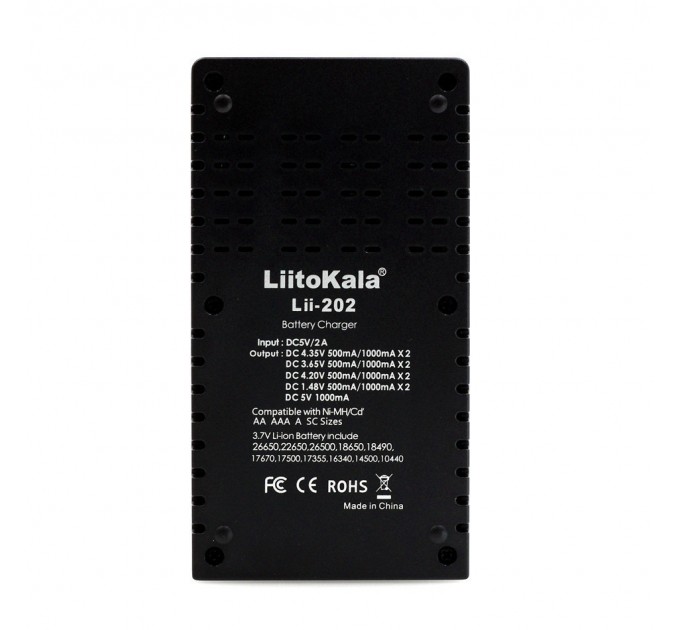 Зарядний пристрій LiitoKala Lii 202 Original Black