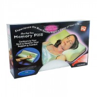 Ортопедична анатомічна подушка Memory pill із пам'яттю (White)