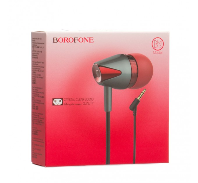 Навушники вакуумні BM13 Borofone Red