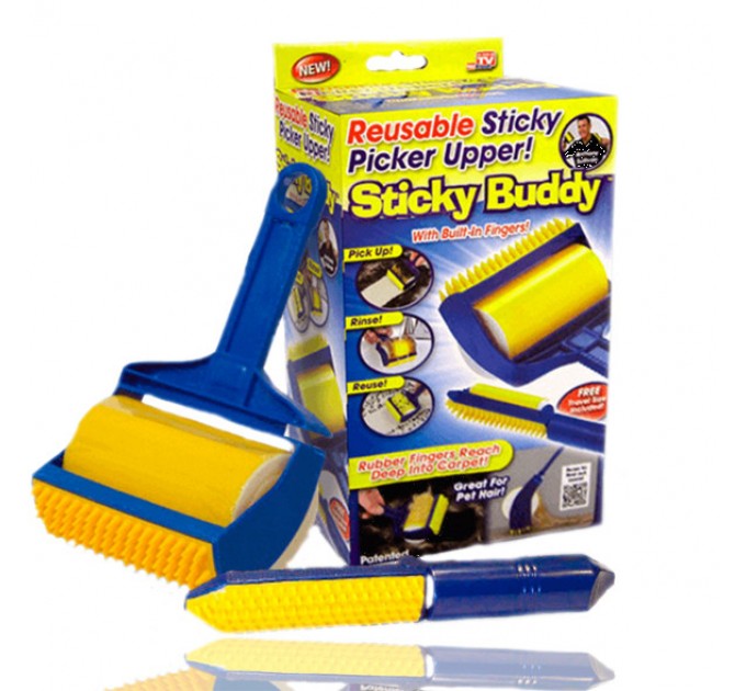 Валик для уборки липкий Sticky Buddy (Yellow Blue)