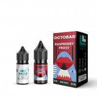 Набор заправки для самозамеса на солевом никотине Octobar Raspberry Frost 10 мл 50 мг (Малина Айс)