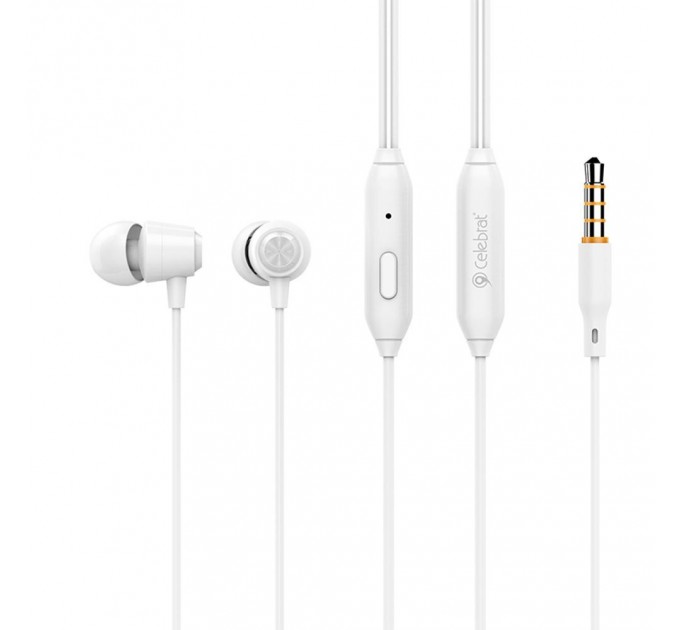 Навушники CELEBRAT G4 провідні (White)