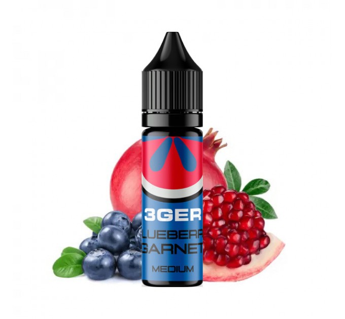 Жидкость для POD систем 3GER Salt Blueberry Garnet 15 мл 50 мг (Черника гранат)