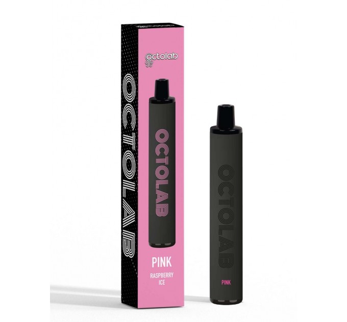Одноразова електронна сигарета Octolab Pod 950mAh 5.5ml 1600 затяжок Kit 50 мг Pink - Малина Льод