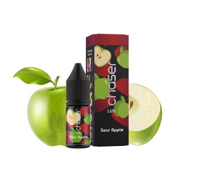 Жидкость для POD систем CHASER Lux Sour Apple 11 мл 50 мг (Зеленое яблоко)