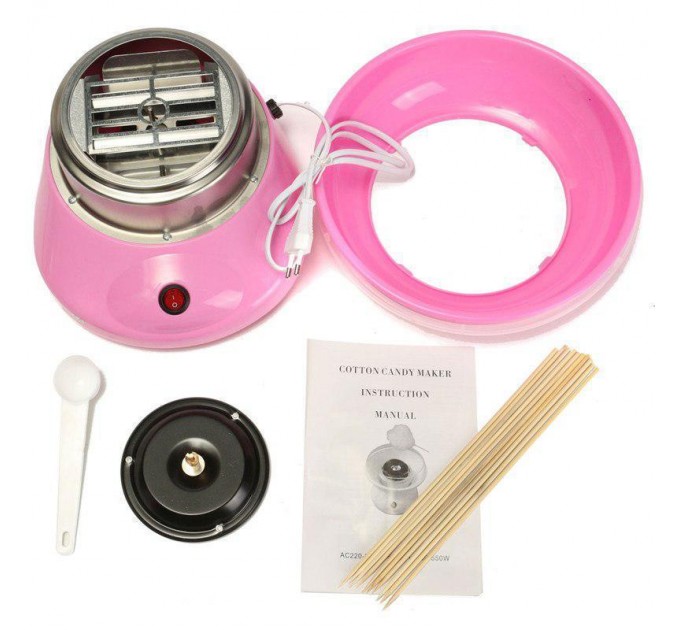 Аппарат для приготовления сладкой ваты Cotton Candy Maker WJ15 (Pink)