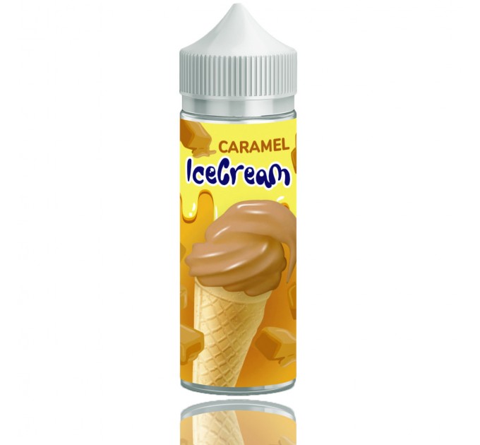 Жидкость для электронных сигарет Ice Cream Caramel Ice Cream 1.5 мг 120 мл (Карамельное мороженое)