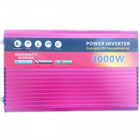 Інвертор Power Inverter 3000W 002 12V-220V (2розетки, 1USB)