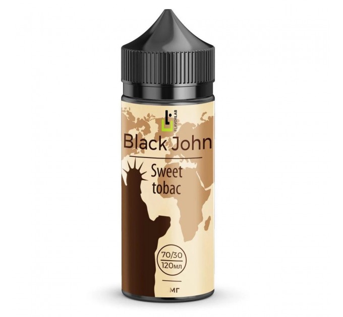 Рідина для електронних сигарет Black John Sweet tobac 6 мг 120 мл (Тютюн з карамеллю)
