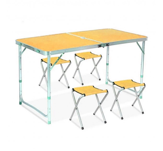 Стол чемодан раскладной со стульями Folding Table 13310 (Orange)