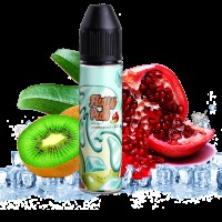 Жидкость для электронных сигарет Fluffy Puff Kiwi Pomegranate ICE 0 мг 60 мл (Киви-гранат с холодком)