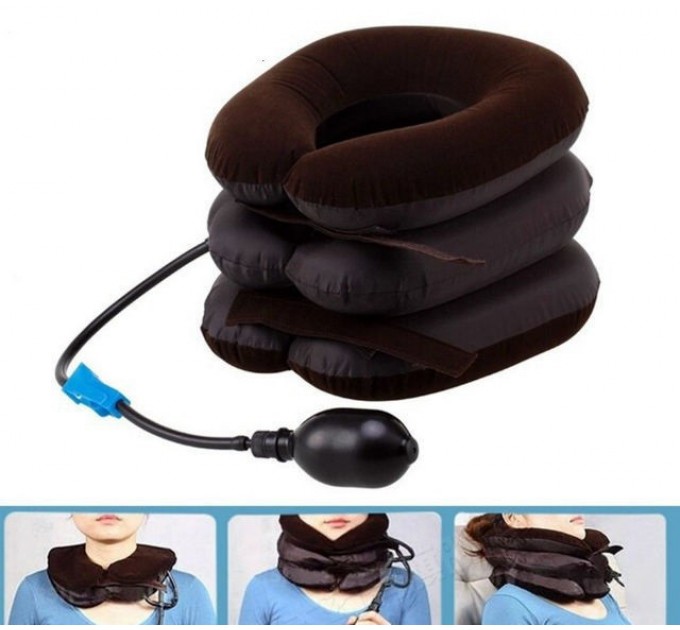 Надувна подушка для шиї Tractors For Cervical Spine (Brown)