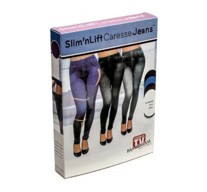 Леггинсы Slim`N Lift Jeggings Caresse Jeans (Gray, L)