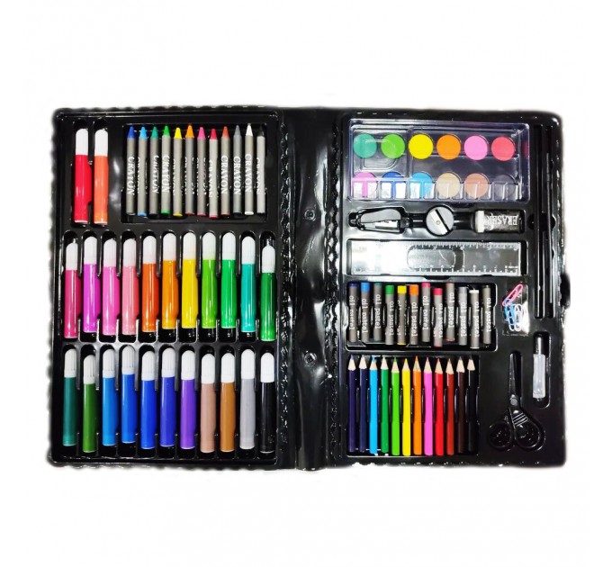 Набір для творчості Coloring Art Set 86 предметів (Black)