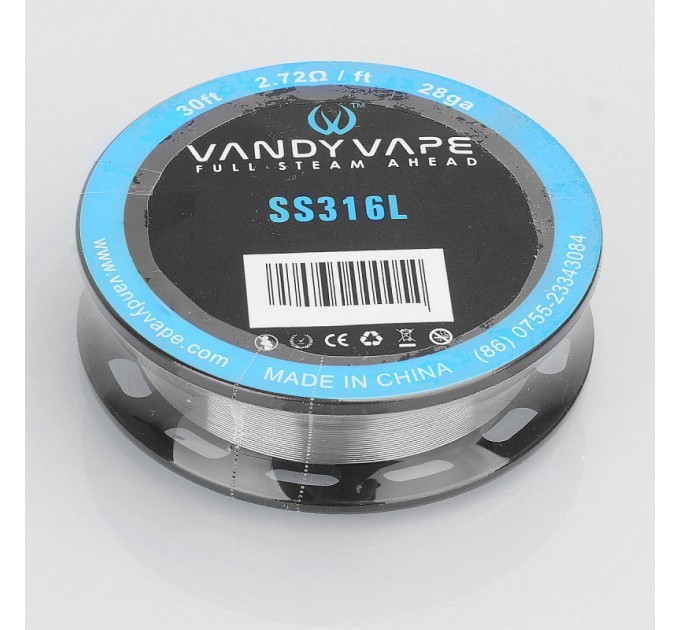 Проволока для спирали Vandy Vape Resistance Wire Stainless Steel 316L 28GA