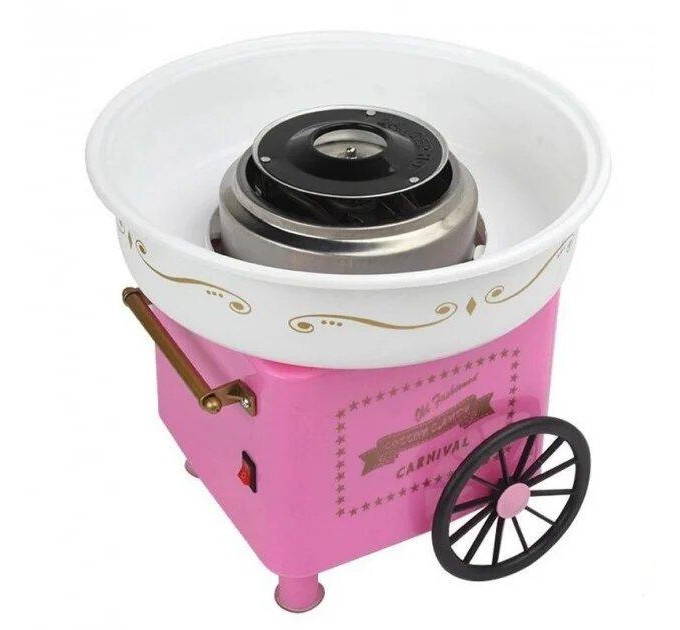 Апарат для приготування цукрової вати Candy Maker w-83 великий (Pink)
