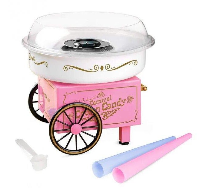 Аппарат для приготовления сахарной ваты Candy Maker w-83 большой (Pink) 