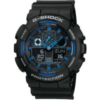 Часы наручные G-SHOCK GA-100B (Black Blue)