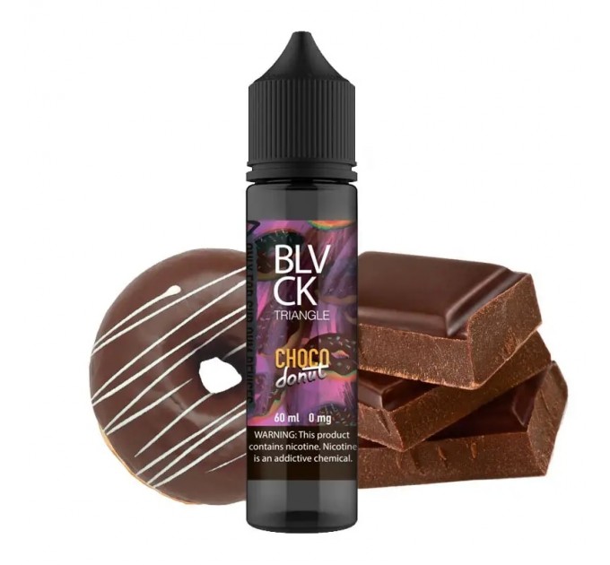 Жидкость для электронных сигарет Black Triangle Choco Donut 60 мл 0 мг (Шоколадный пончик)