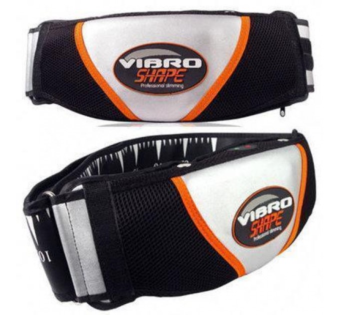 Пояс вибромассажер для похудения Vibro Shape (Black Silver)