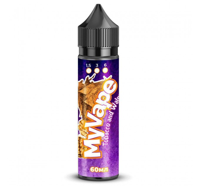 Жидкость для электронных сигарет My Vape Tobacco Walnut 1.5 мг 60 мл (Табак с орехом)