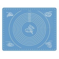 Силіконовий антипригарний килимок для випікання та розкочування тіста 40x30 Синій