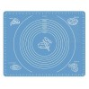 Силіконовий антипригарний килимок для випікання та розкочування тіста 40x30 Синій