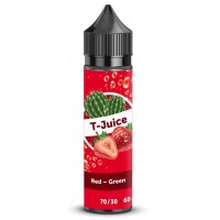 Рідина для електронних сигарет T-Juice Red-green 0 мг 60 мл (Полуниця + кактус)