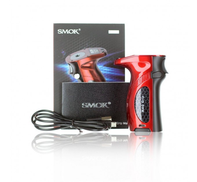 Батарейный мод Smok Mag Grip 100W Mod Red Black
