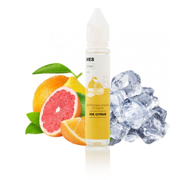 Жидкость для электронных сигарет WES Ice Citrus 0 мг 30 мл (Цитрусовые фрукты со льдом)