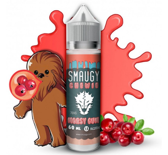 Жидкость для электронных сигарет SMAUGY Chewie Morsy Gum 1.5 мг 60 мл (Жвачка с кислинкой)