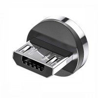 Магнітний конектор для кабелю заряджання Topk Led AM23 (Black, Micro-USB)