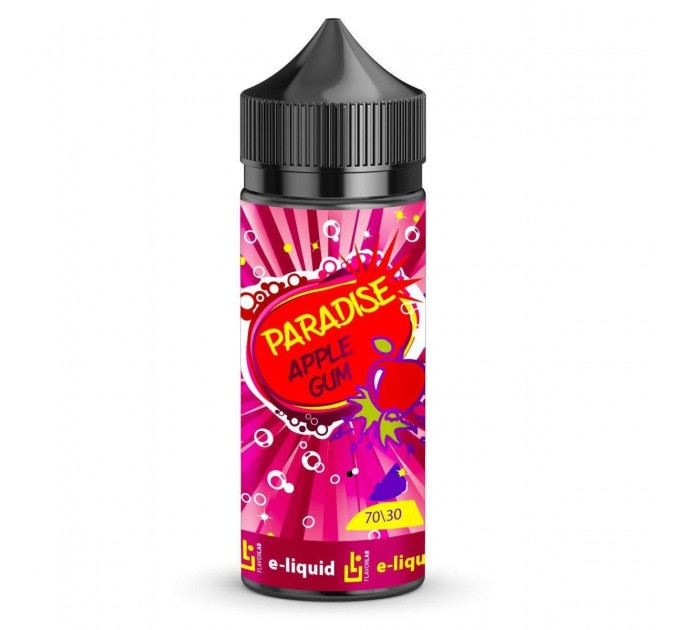 Жидкость для электронных сигарет Paradise Apple gum 1.5 мг 120 мл (Яблочная жвачка + мята)
