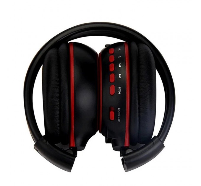 Бездротові блютуз навушники N65BT Black Red