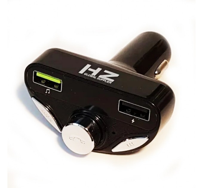 Автомобильный FM модулятор трансмиттер HZ H28BT Black