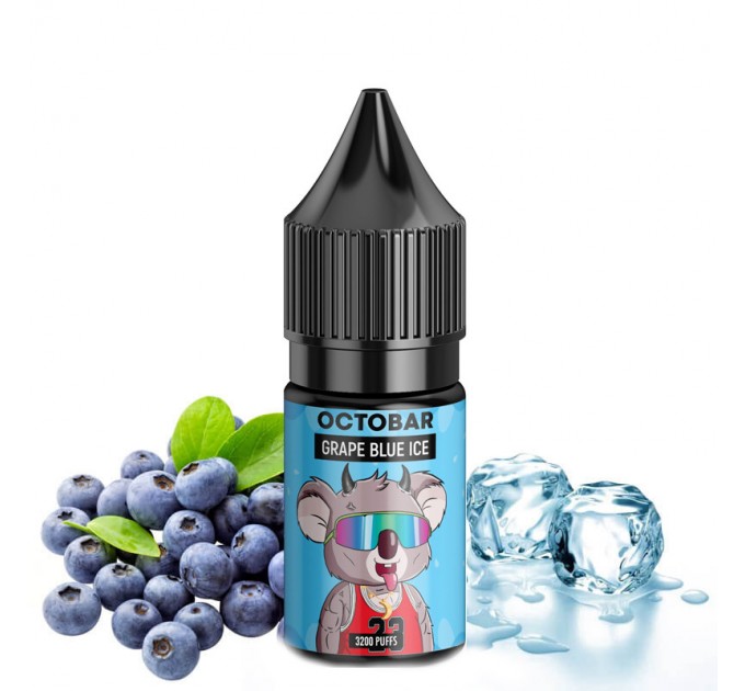 Жидкость для POD систем Octobar Grape Blue Ice 10 мл 50 мг (Виноград Черника Лед)