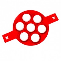 Силіконова форма для приготування оладок Flippin fantastic (Red)