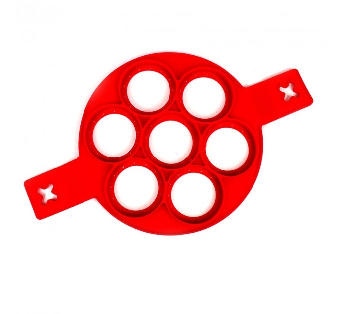 Силіконова форма для приготування оладок Flippin fantastic (Red)