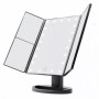 Зеркало с LED подсветкой тройное прямоугольное WJ26 (Black)