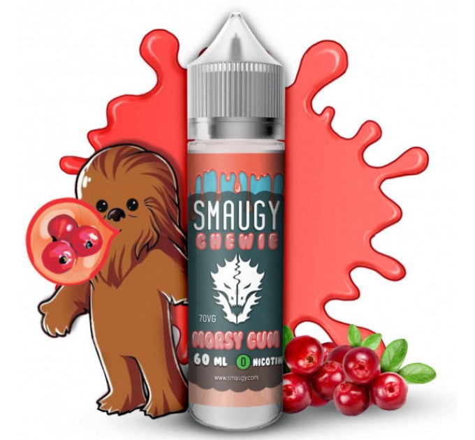Жидкость для электронных сигарет SMAUGY Chewie Morsy Gum 0 мг 60 мл (Жвачка с кислинкой)